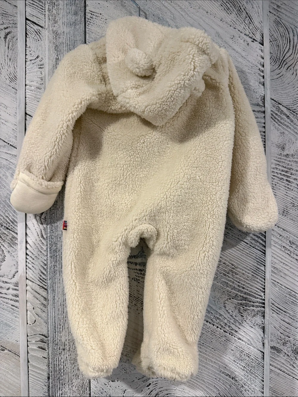 Magnetic Me Cozy Cream Teddy Fleece Baby One-Piece